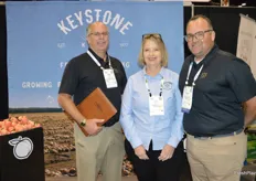 Mike Blume, Lisa Fetterhoff and Shawn Riker with Keystone Fruit Marketing.